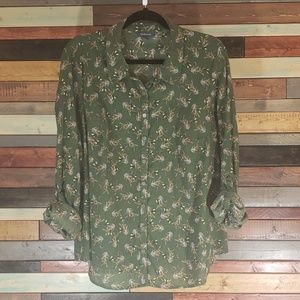 Modcloth size 2X bee print button down top